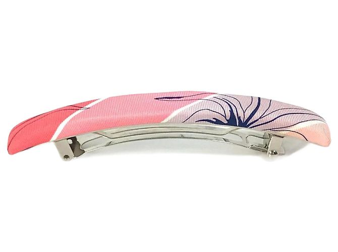 Horquilla de seda rosa Hermès