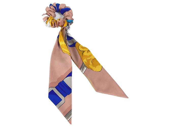 Scrunchie in seta Bella di Hermès Multicolore 