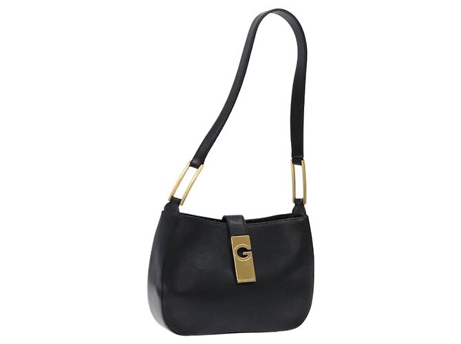 Borsa a Spalla GIVENCHY in Pelle Nera Oro Auth sw1101 Nero D'oro