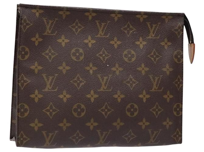 LOUIS VUITTON Monogram Poche Toilette 26 Pouch M47542 LV Auth 135896 Cloth  ref.2408858