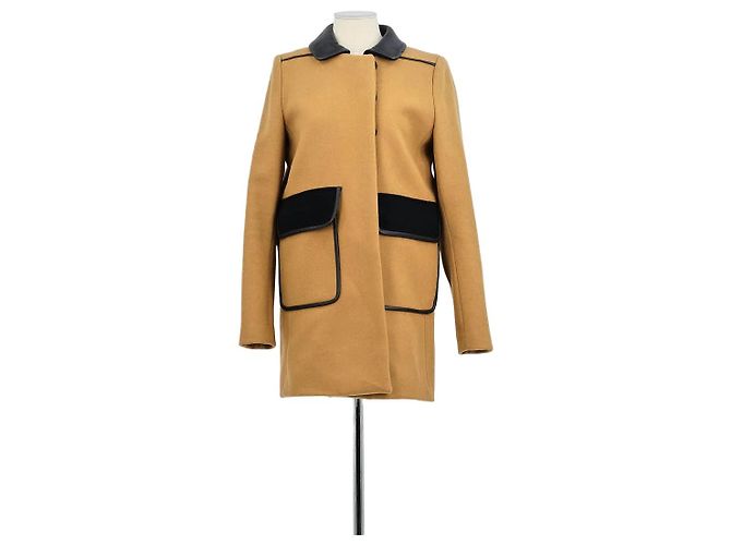 Maje Yellow wool coat
