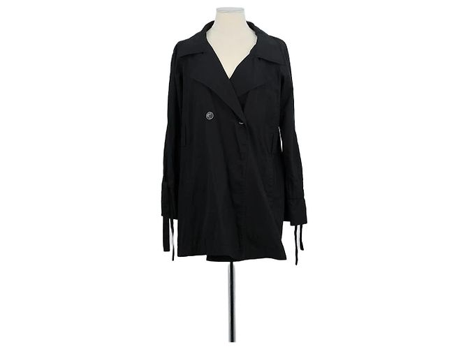 Gerard Darel Trench coat de algodón negro