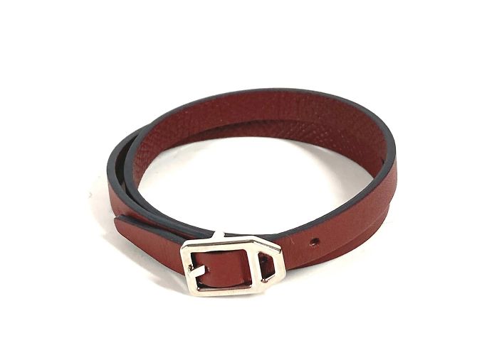 Hermès Paddock Double Tour Armband Braun 