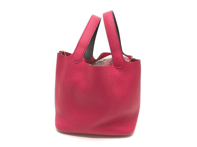 Bolsa Tote Picotin Lock MM 22 da Hermès Rosa