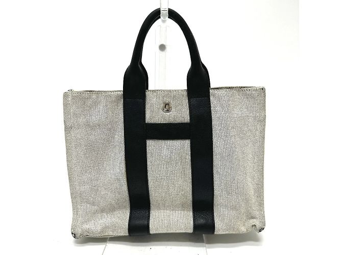 Hermès HERMES Bolsa Arne PM Bolsa de Mão/Bolsa Tote Marrom Preto