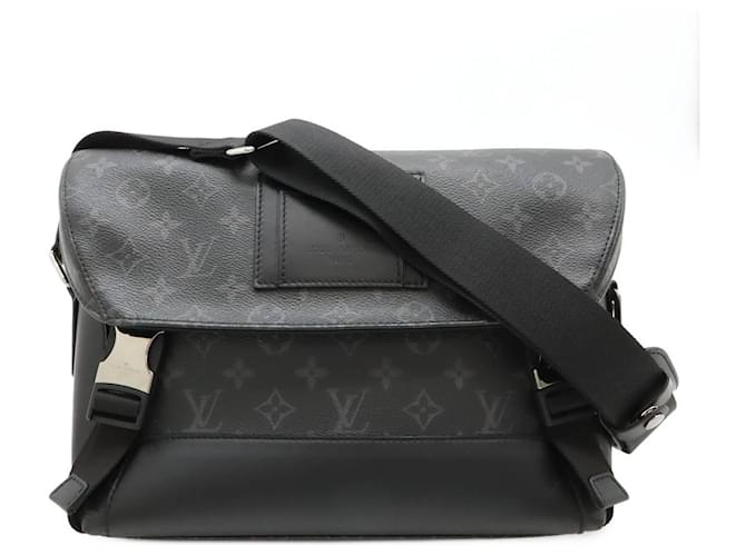 Louis Vuitton Monogram Eclipse Messenger Voyage PM Black Cloth  ref.2410829