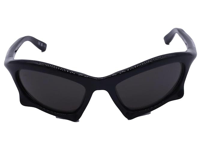 Óculos de sol Bat Balenciaga em poliamida preta Preto Nylon  ref.2411082