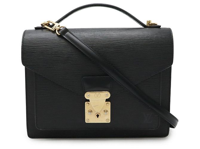 Sac à main Monceau Epi Louis Vuitton Noir