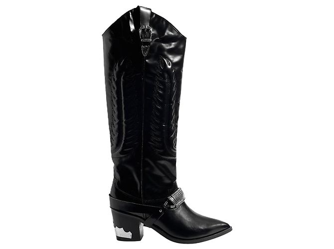 Aj721 Boots - Toga Pulla - Leather - Black