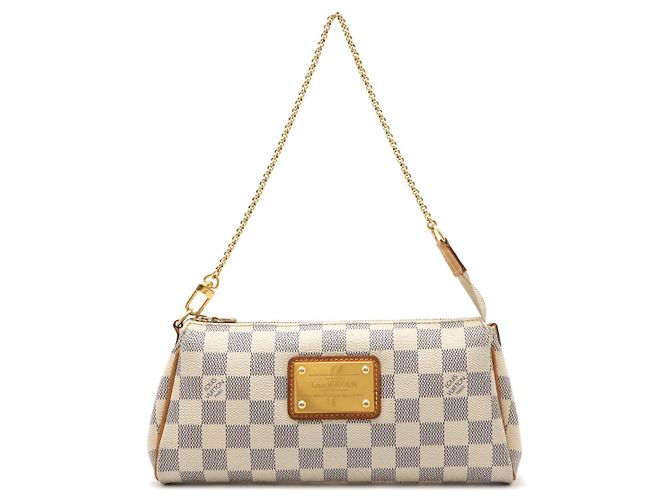 Louis Vuitton Damier Azur Eva Clutch Weiß