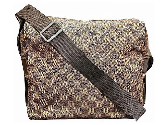 Bolsa de Ombro Naviglio Damier Louis Vuitton Marrom