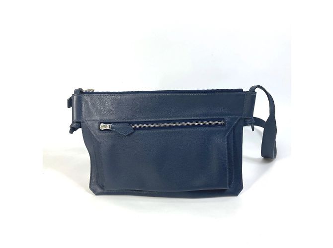 Borsa a tracolla Hermès Ultra Pla GM Blu Blu navy