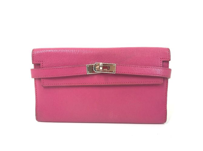 Hermès Hermes Kelly Long Wallet in Pink