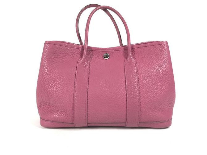 Hermès Bolsa Hermes Garden Party TPM Roxo