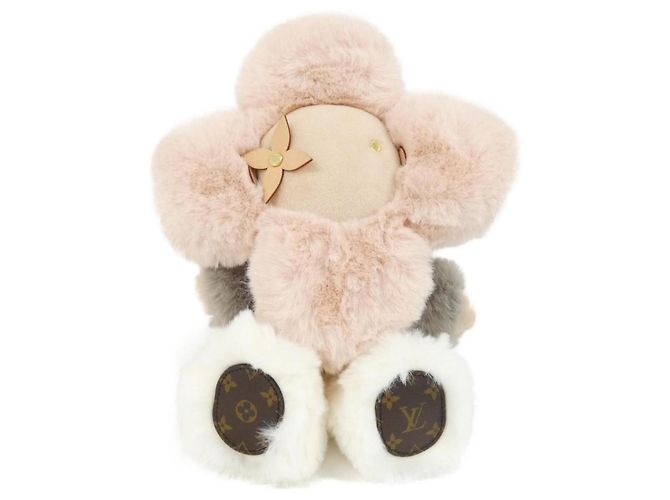 Louis Vuitton Doudou Vivienne Plush Toy Brown Beige Eggshell