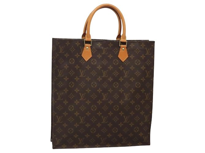 LOUIS VUITTON Bolsa Sac Plat Monogram M51140 LV Auth 134657 Monograma