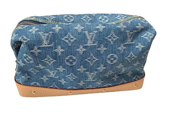 Louis Vuitton GM Kosmetiktasche Monogram Denim Blau