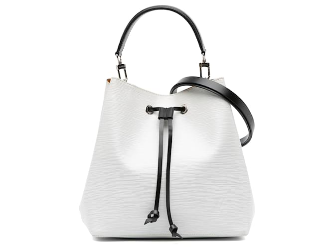 Néonoé Louis Vuitton White Epi NeoNoe MM Leather  ref.2415059