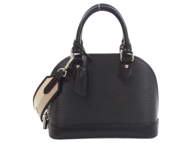Louis Vuitton Epi Alma BB Handbag Black