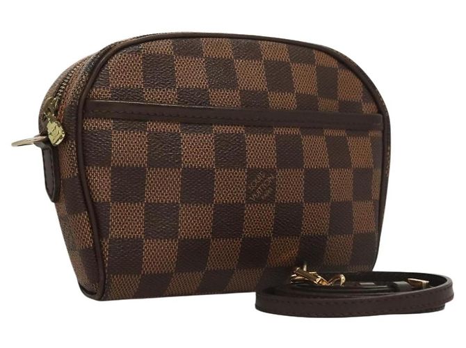LOUIS VUITTON Borsa a Spalla Damier Ebene Ipanema PM N51294 LV Auth 133093
