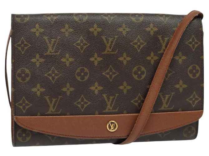 LOUIS VUITTON Bolsa de Ombro Monogram Bordeaux 27 M51797 LV Auth ep10041 Monograma