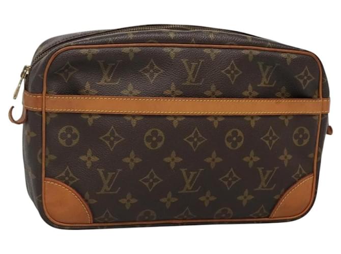 LOUIS VUITTON Clutch Compiegne 28 M51845 LV Auth ep10111 Monograma Lona  ref.2416301