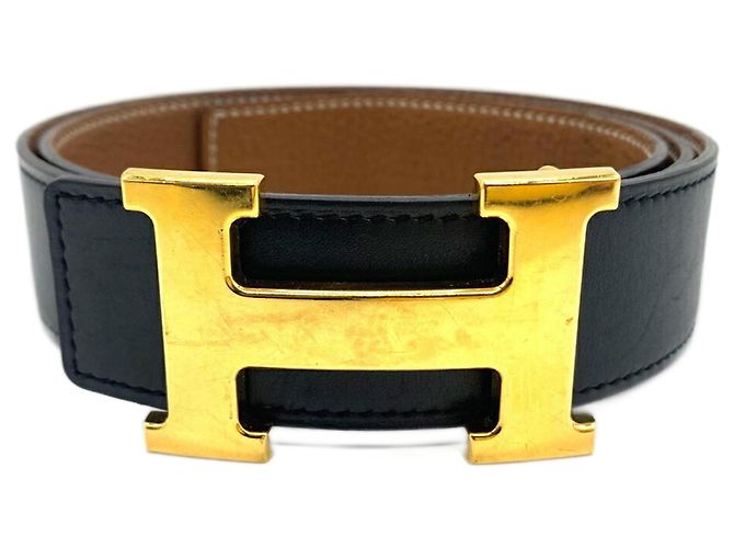 Hermès Constance Reversible Leather Belt Brown Black