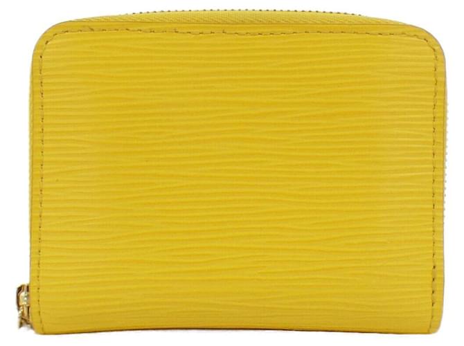 Louis Vuitton Epi Zippy Coin Purse Yellow Leather  ref.2416789
