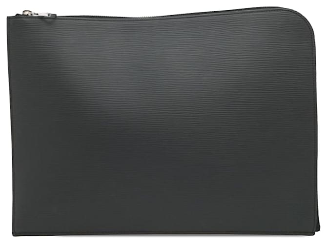 Pochette Jour GM em Epi Preto Louis Vuitton Couro  ref.2417262