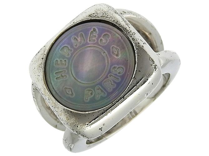 Hermès Silber Shell Bandring 