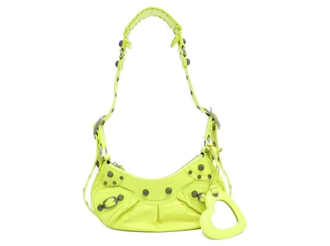 Balenciaga Le Cagole Shoulder Bag Yellow Leather  ref.2417487