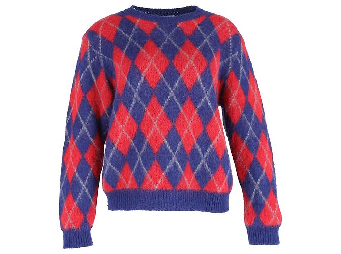 Multicolor Argyle Pullover aus Acryl von Sandro Jona Mehrfarben 