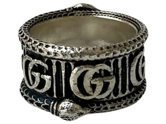 Bague Serpent Double G GUCCI Argenté
