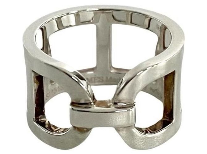 Hermès Hermes Ever Chaine d'Ancre Silver 925 Ring Silvery 