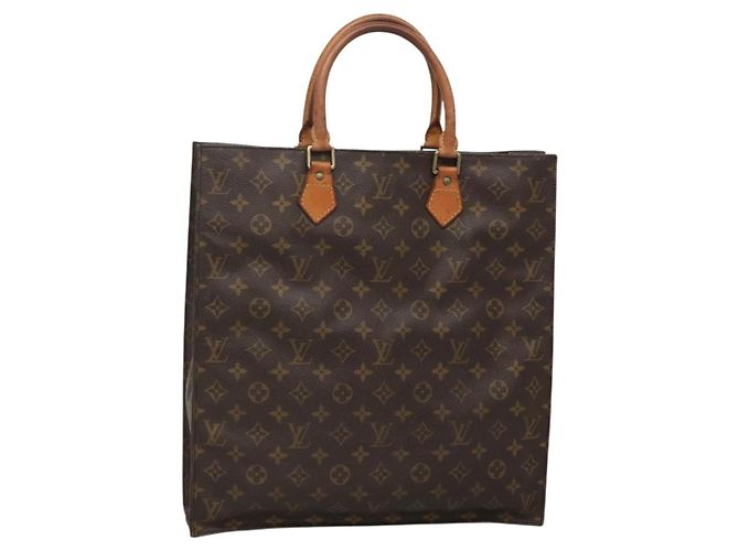LOUIS VUITTON Bolsa Sac Plat Monogram M51140 LV Auth ar13686 Monograma