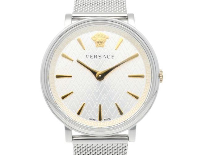 Reloj Versace Icon de acero inoxidable plateado