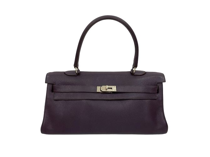 Bolsa de Ombro Kelly 42 da Hermès Roxo