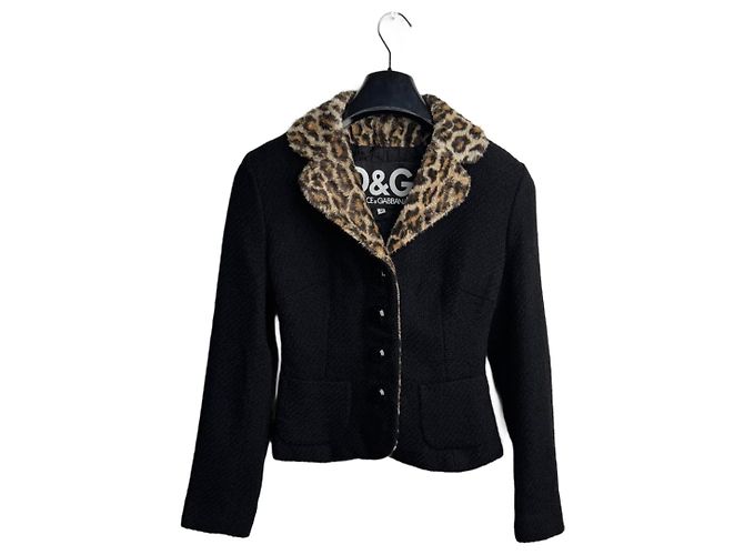 Dolce & Gabbana Wool Blazer Black