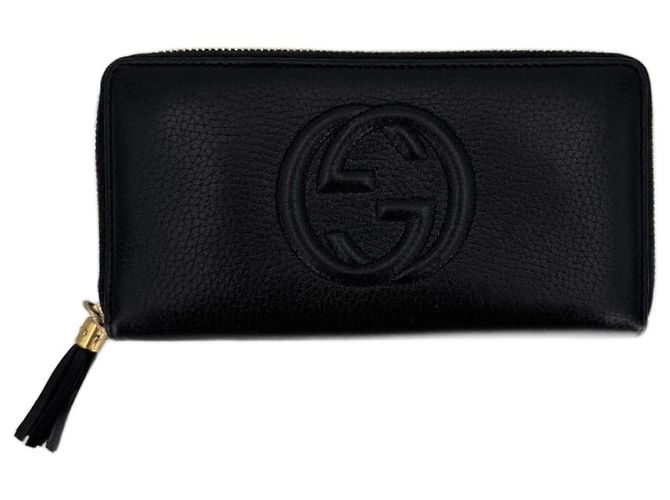 Cartera Gucci Soho de cuero negro