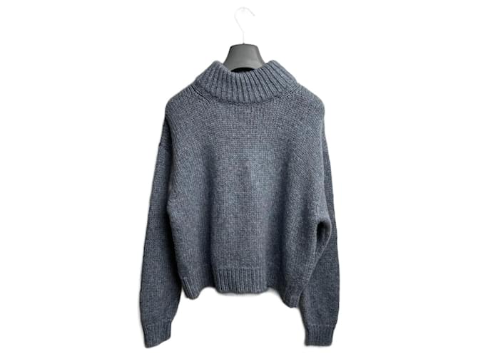 Céline Triomphe Wollpullover Hellblau 