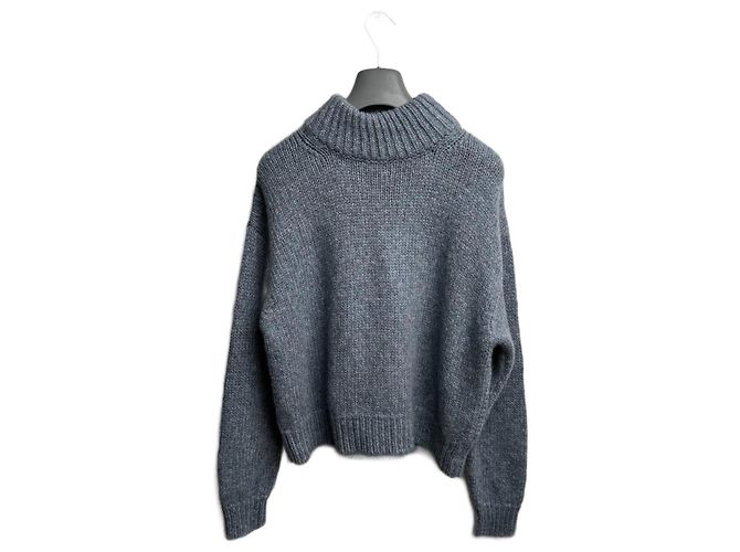 Pull Céline Triomphe en laine bleu clair