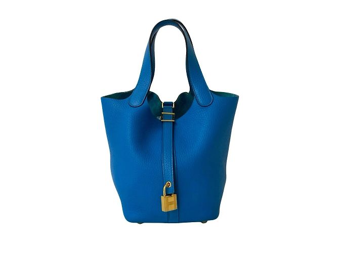 Sac à main Hermès Picotin Lock PM en bleu