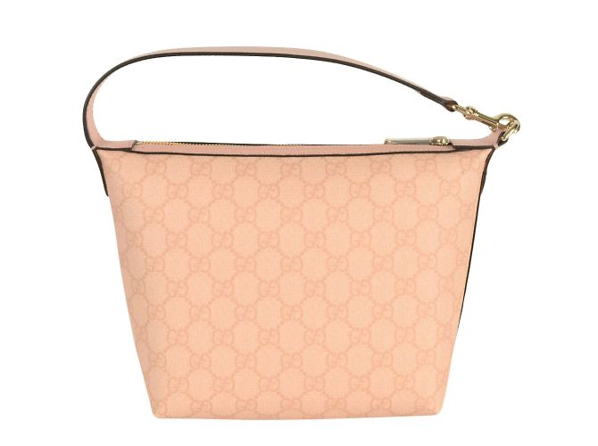 Bolsa de Ombro Super Mini Ophidia da Gucci Rosa