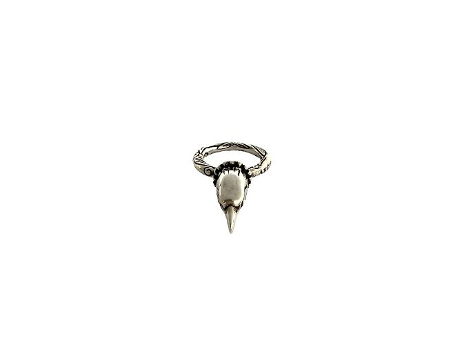 Anello Testa d'Aquila Anger Forest di GUCCI Argento