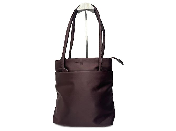 Bolsa de poliéster vintage Issey Miyake roxa Roxo