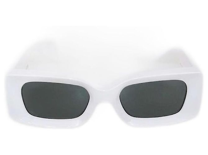 Gafas de sol rectangulares blancas/negras Versace Negro Blanco 
