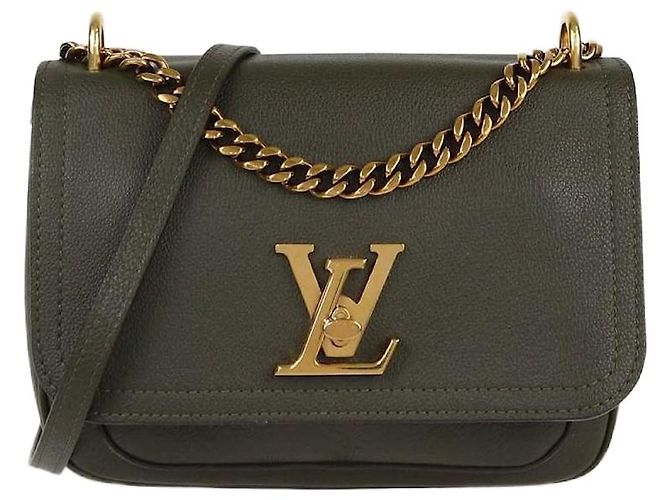 Bolso Chain Lockme en caqui Louis Vuitton