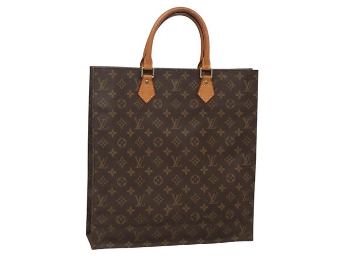 LOUIS VUITTON Bolsa Sac Plat Monogram M51140 LV Auth 134040 Monograma