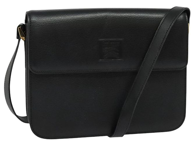 Autre Marque Borsa a Spalla Burberrys in Pelle Nera e Oro Auth ep9991 Nero D'oro