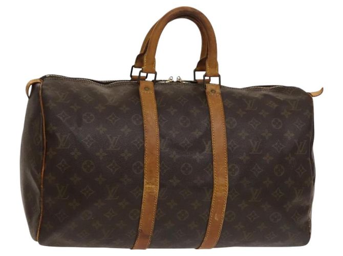LOUIS VUITTON Monogram Keepall 45 Boston Tasche M41428 LV Auth 135596 Monogramm
